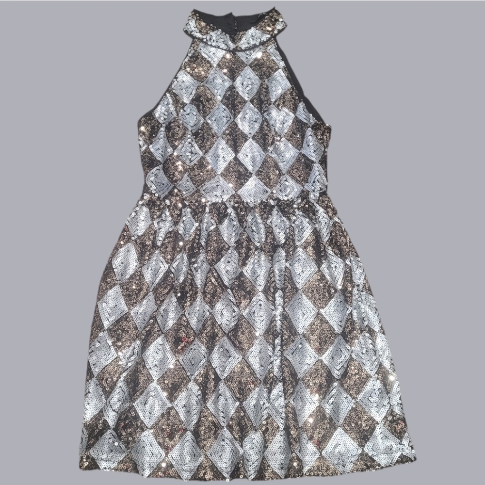 ARK & Co. Ladies Sequins Halter Dress